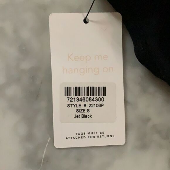 Lively Black Cotton Thong - Picture 5 of 9